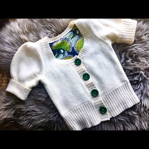 Reversible sweater cardigan